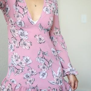 Forever 21 Pink Floral Summer Dress